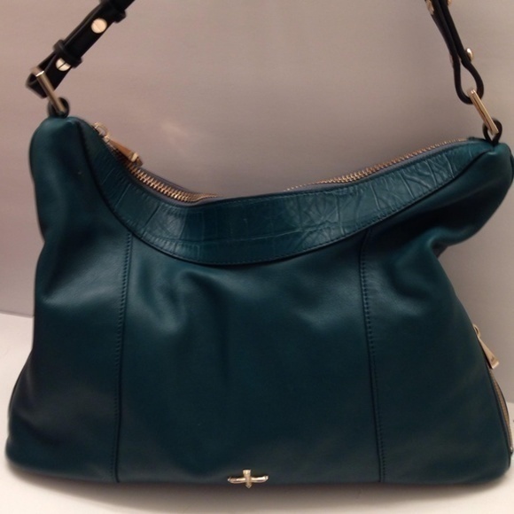 Pour La Victore green shoulder hobo bag - Picture 1 of 8